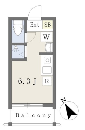 シティテラス松島の物件間取画像